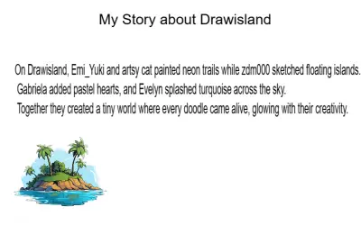 Drawing of My own story created on DrawIsland