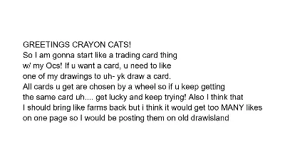 Drawing of New trading card game created on DrawIsland