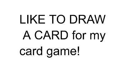 Drawing of Gimee a like to draw a card created on DrawIsland