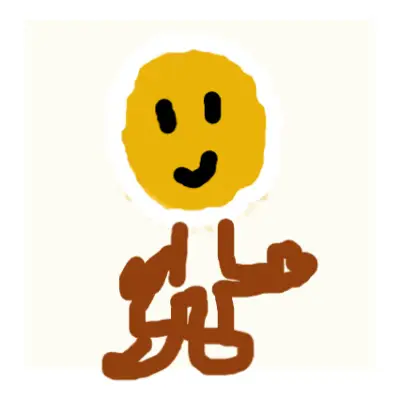 Drawing of face created on DrawIsland