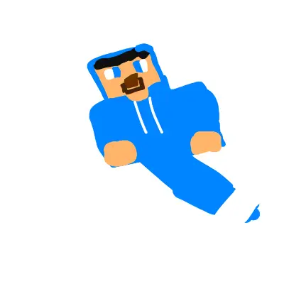 Steve wearing a blue hoodie