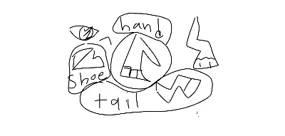 Drawing of Random doodles created on DrawIsland