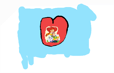 Drawing of Jessie and Buzz Lighters created on DrawIsland