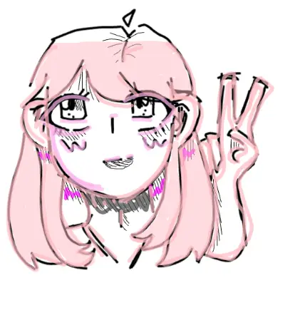 Alibino bat as an anime girl