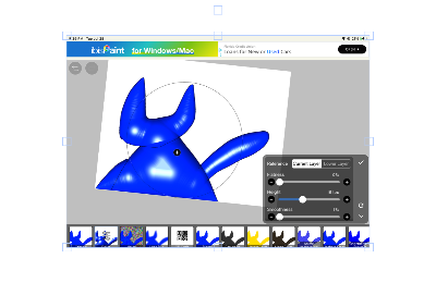 Ibis Paint balloon or 3d hack