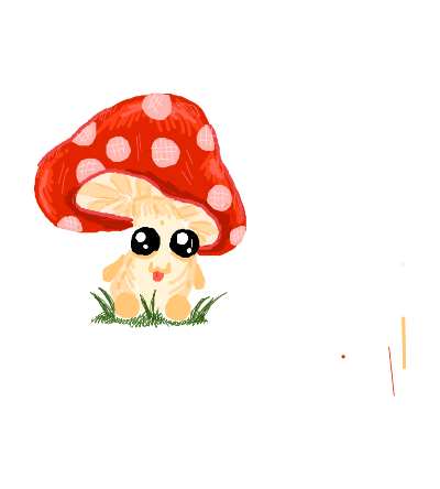 Drawing of Mooshroom created on DrawIsland