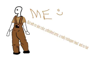 Drawing of Tis me created on DrawIsland