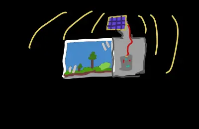 Drawing of station created on DrawIsland
