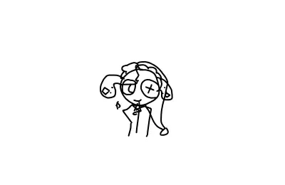 Drawing of Astro in my AU created on DrawIsland