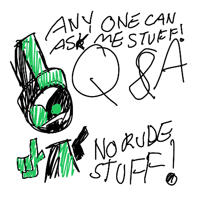 Drawing of Q&A created on DrawIsland