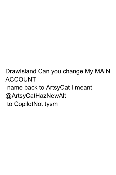Drawing of Message created on DrawIsland