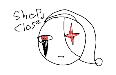 Shop closed