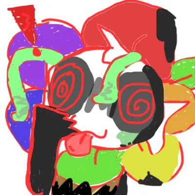 Drawing of Twisted Dandy in my AU PT2 created on DrawIsland
