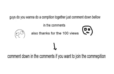 Drawing of comment down created on DrawIsland