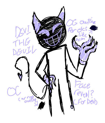 Drawing of DEVI THE (Doctor) DEVIL created on DrawIsland