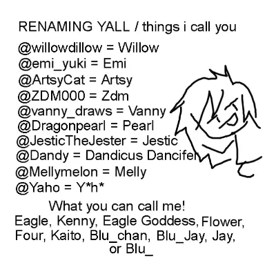 NICKNAMES!!!
