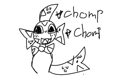 Drawing of Sharkbait! created on DrawIsland