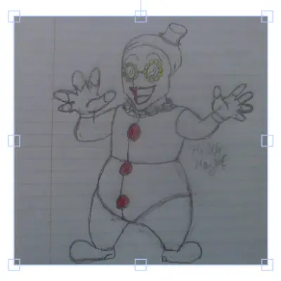 Photo of my Art the Clown Drawing