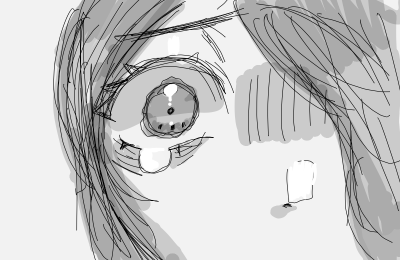 Drawing of Sad face created on DrawIsland