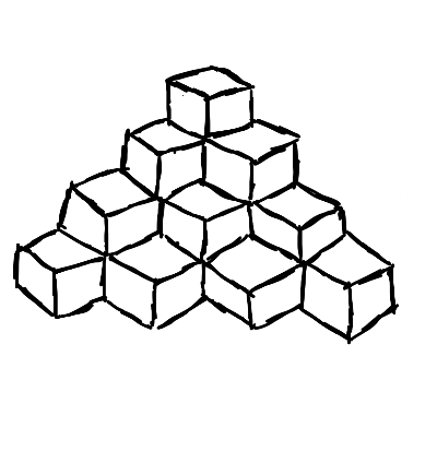 Drawing of A lot of squares created on DrawIsland