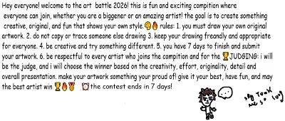 this is the contest that all of you was waiting for sry took me so long