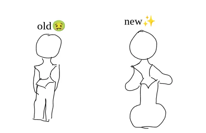Drawing of Old vs new✨✨✨ created on DrawIsland