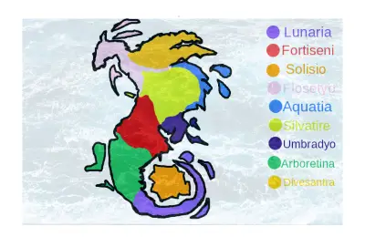 Drawing of Map for Norwegian project created on DrawIsland