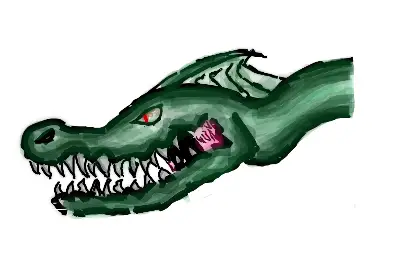 My dragon drawing. The other 1 went wrong!