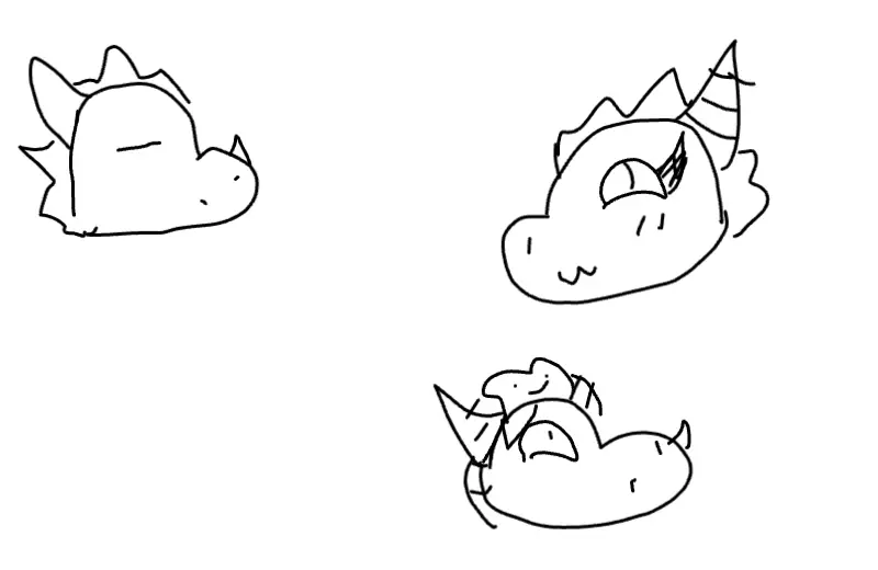 Drawing of Is drawing dragons  this way ok? created on DrawIsland
