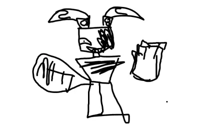 Drawing of Derpy created on DrawIsland
