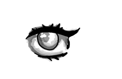 Drawing of eye created on DrawIsland