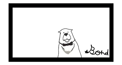 Drawing of Bond created on DrawIsland