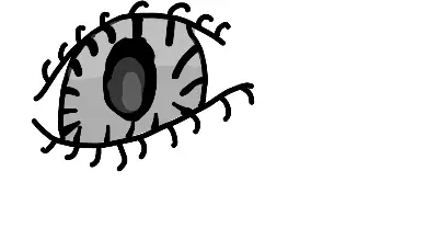 Monochrome Anime Eye