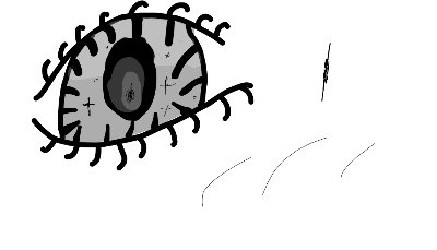 Drawing of eyes created on DrawIsland