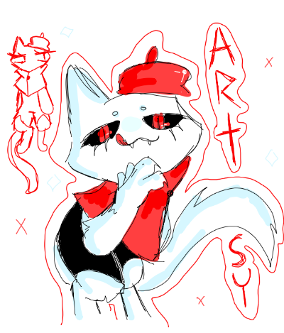 Fanart for arty cat