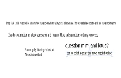 my question for Mimi/artsy and lotus/vanny
