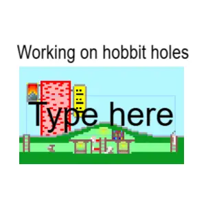 HOBBIT HOLES Pixel art